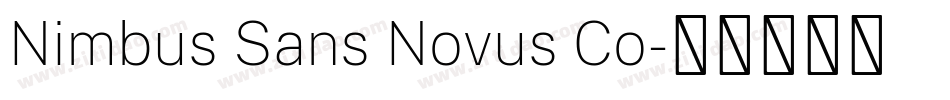 Nimbus Sans Novus Co字体转换